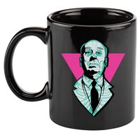 Hitchcock Neon Skull 11oz C Handle Ceramic Mug