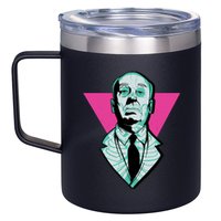 Hitchcock Neon Skull 12oz Stainless Steel Coffee Mug