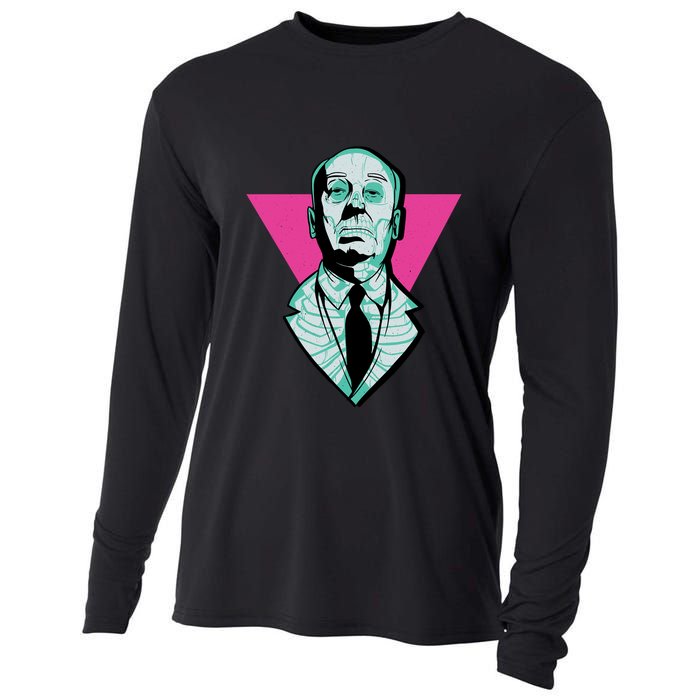 Hitchcock Neon Skull Cooling Performance Long Sleeve Crew