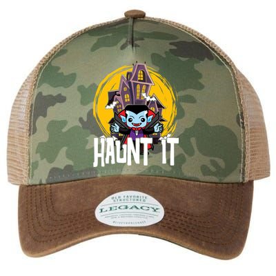 Haunt It Vampire Spooky Halloween Legacy Tie Dye Trucker Hat