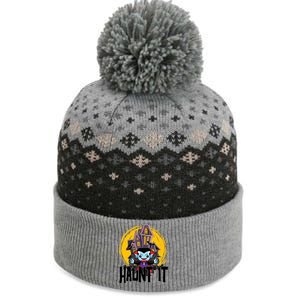 Haunt It Vampire Spooky Halloween The Baniff Cuffed Pom Beanie