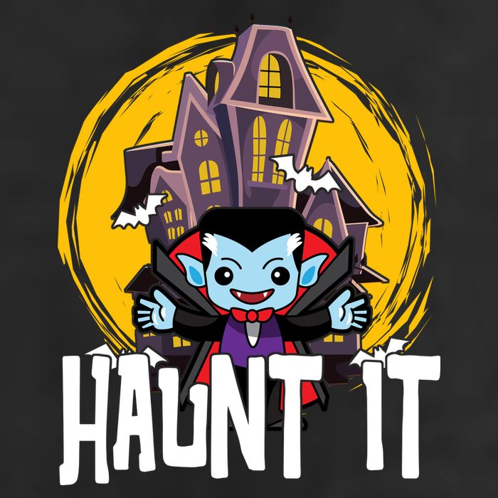 Haunt It Vampire Spooky Halloween Cool Comfort Performance Bucket Hat