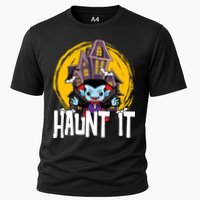 Haunt It Vampire Spooky Halloween Cooling Performance Crew T-Shirt