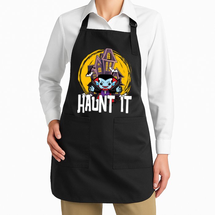 Haunt It Vampire Spooky Halloween Apron
