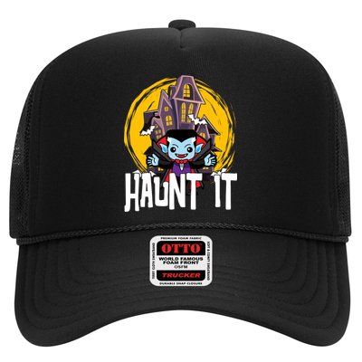Haunt It Vampire Spooky Halloween Trucker Hat