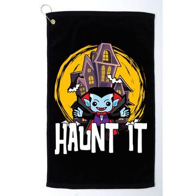 Haunt It Vampire Spooky Halloween Golf Towel