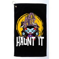 Haunt It Vampire Spooky Halloween Golf Towel