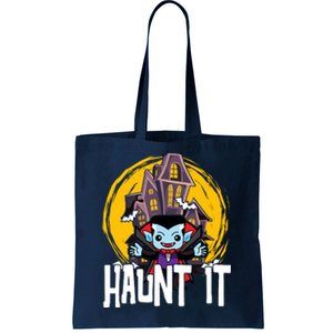 Haunt It Vampire Spooky Halloween Tote Bag