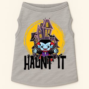 Haunt It Vampire Spooky Halloween Doggie Tank