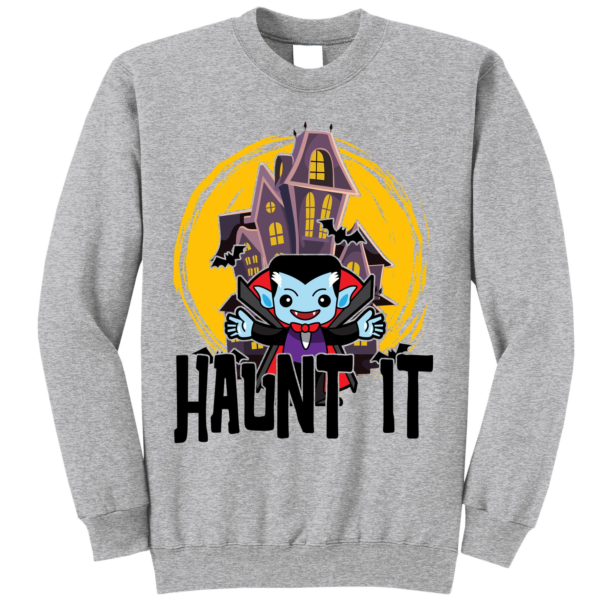 Haunt It Vampire Spooky Halloween Sweatshirt