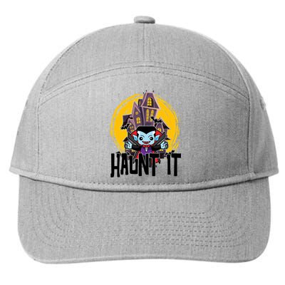 Haunt It Vampire Spooky Halloween 7-Panel Snapback Hat