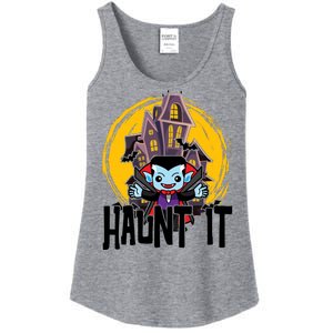 Haunt It Vampire Spooky Halloween Ladies Essential Tank