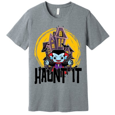 Haunt It Vampire Spooky Halloween Premium T-Shirt