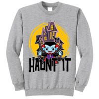 Haunt It Vampire Spooky Halloween Tall Sweatshirt
