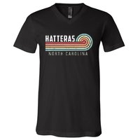 Hatteras Island Vintage North Carolina V-Neck T-Shirt