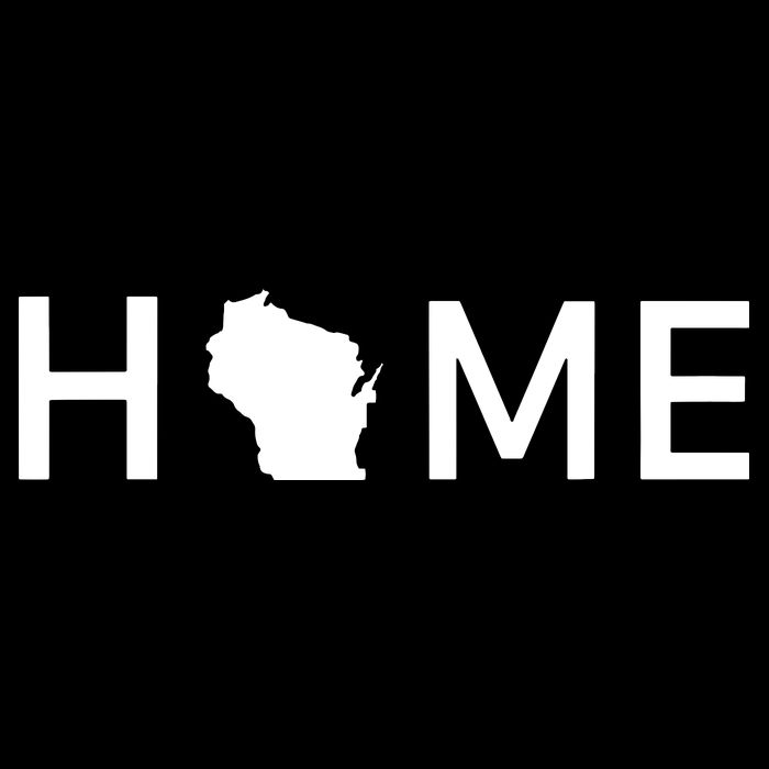 Home In Wisconsin Love Us State Outline Silhouette City Backpack