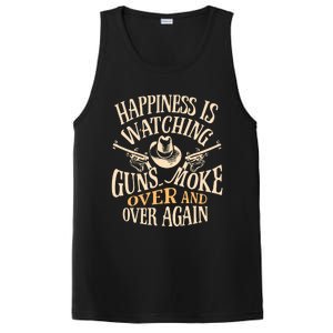 Happiness Is Watching Gunsmoke Over And Over Again Cowboys PosiCharge Competitor Tank