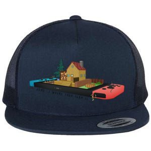 Home Is Where Your Farm Is Flat Bill Trucker Hat