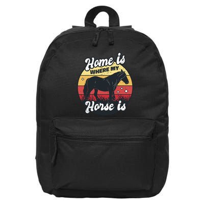 Home Is Where My Horse Is 16 in Basic Backpack