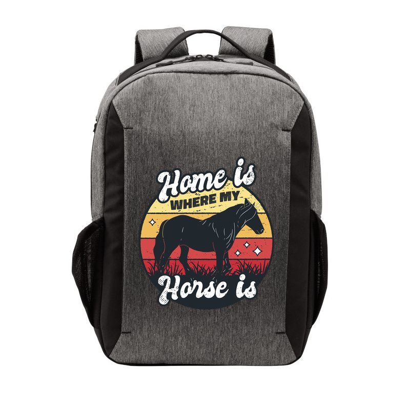 Home Is Where My Horse Is Vector Backpack