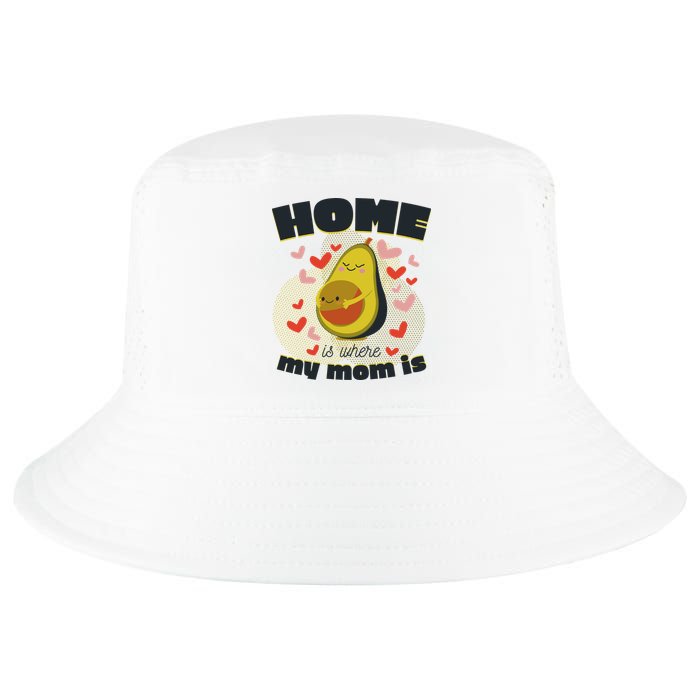Home Is Where My Mom Is Pregnant Avocado Cool Comfort Performance Bucket Hat