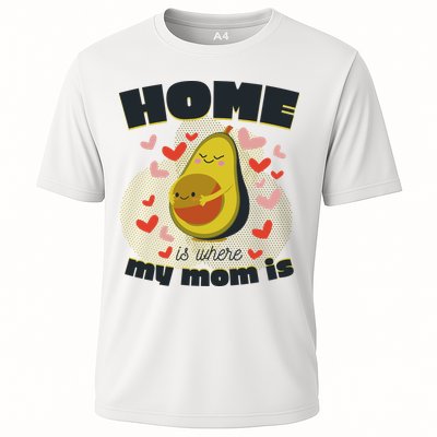 Home Is Where My Mom Is Pregnant Avocado Performance Shirt