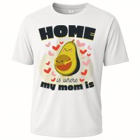 Home Is Where My Mom Is Pregnant Avocado Cooling Performance Crew T-Shirt