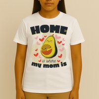 Home Is Where My Mom Is Pregnant Avocado T-Shirt