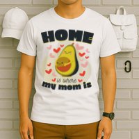 Home Is Where My Mom Is Pregnant Avocado T-Shirt