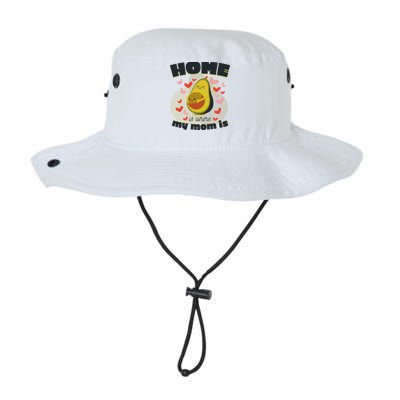 Home Is Where My Mom Is Pregnant Avocado Bucket Hat