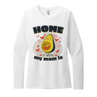 Home Is Where My Mom Is Pregnant Avocado Womens CVC Long Sleeve Shirt