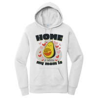 Home Is Where My Mom Is Pregnant Avocado Women's Pullover Hoodie