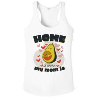 Home Is Where My Mom Is Pregnant Avocado Ladies PosiCharge Competitor Racerback Tank