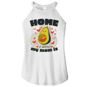 Home Is Where My Mom Is Pregnant Avocado Women's Perfect Tri Rocker Tank