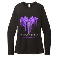 Heart I Wear Purple For My Friend Alzheimers Awareness Month Womens CVC Long Sleeve Shirt