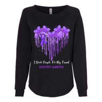 Heart I Wear Purple For My Friend Alzheimers Awareness Month Womens California Wash Sweatshirt