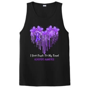 Heart I Wear Purple For My Friend Alzheimers Awareness Month PosiCharge Competitor Tank