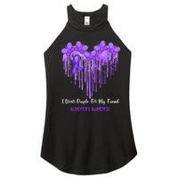 Heart I Wear Purple For My Friend Alzheimers Awareness Month Women's Perfect Tri Rocker Tank