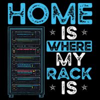 Home Is Where My Rack Is Funny Server Admin Drawstring Bag