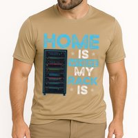 Home Is Where My Rack Is Funny Server Admin Cooling Performance Crew T-Shirt