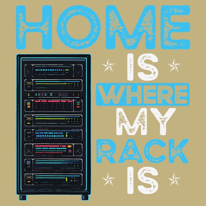 Home Is Where My Rack Is Funny Server Admin Mousepad