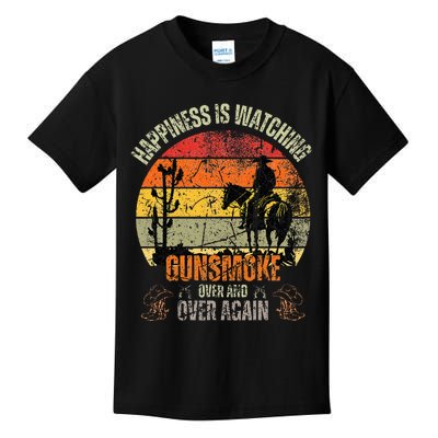 Happiness Is Watching Gunsmoke Over Kids T-Shirt