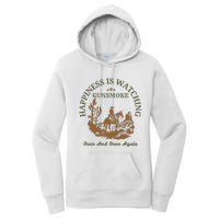 Happiness Is Watching Gunsmoke Over And Over Again Cowboy Women's Pullover Hoodie