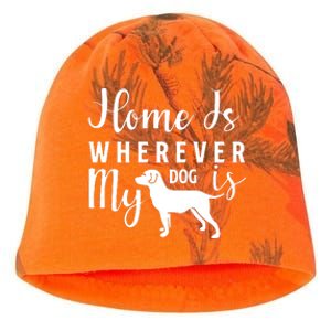 Home Is Wherever My Dog Is Kati - Camo Knit Beanie