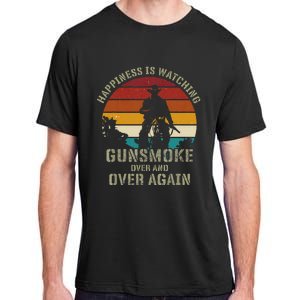 Happiness Is Watching Gunsmoke Over And Over Again Cowboys Adult ChromaSoft Performance T-Shirt