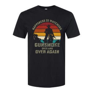 Happiness Is Watching Gunsmoke Over And Over Again Cowboys Softstyle CVC T-Shirt