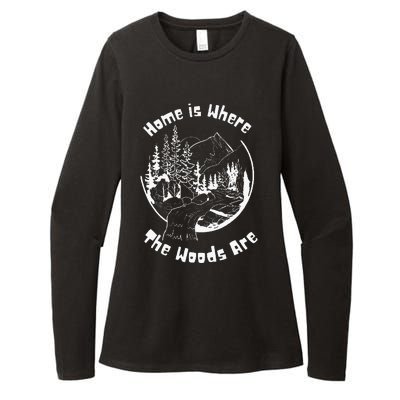 Home Is Where The Woods Are Womens CVC Long Sleeve Shirt