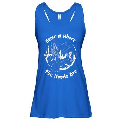 Home Is Where The Woods Are Ladies Essential Flowy Tank