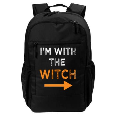 Halloween I'm With The Witch Funny Halloween Daily Commute Backpack