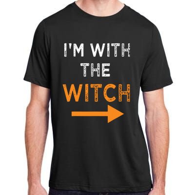 Halloween I'm With The Witch Funny Halloween Adult ChromaSoft Performance T-Shirt